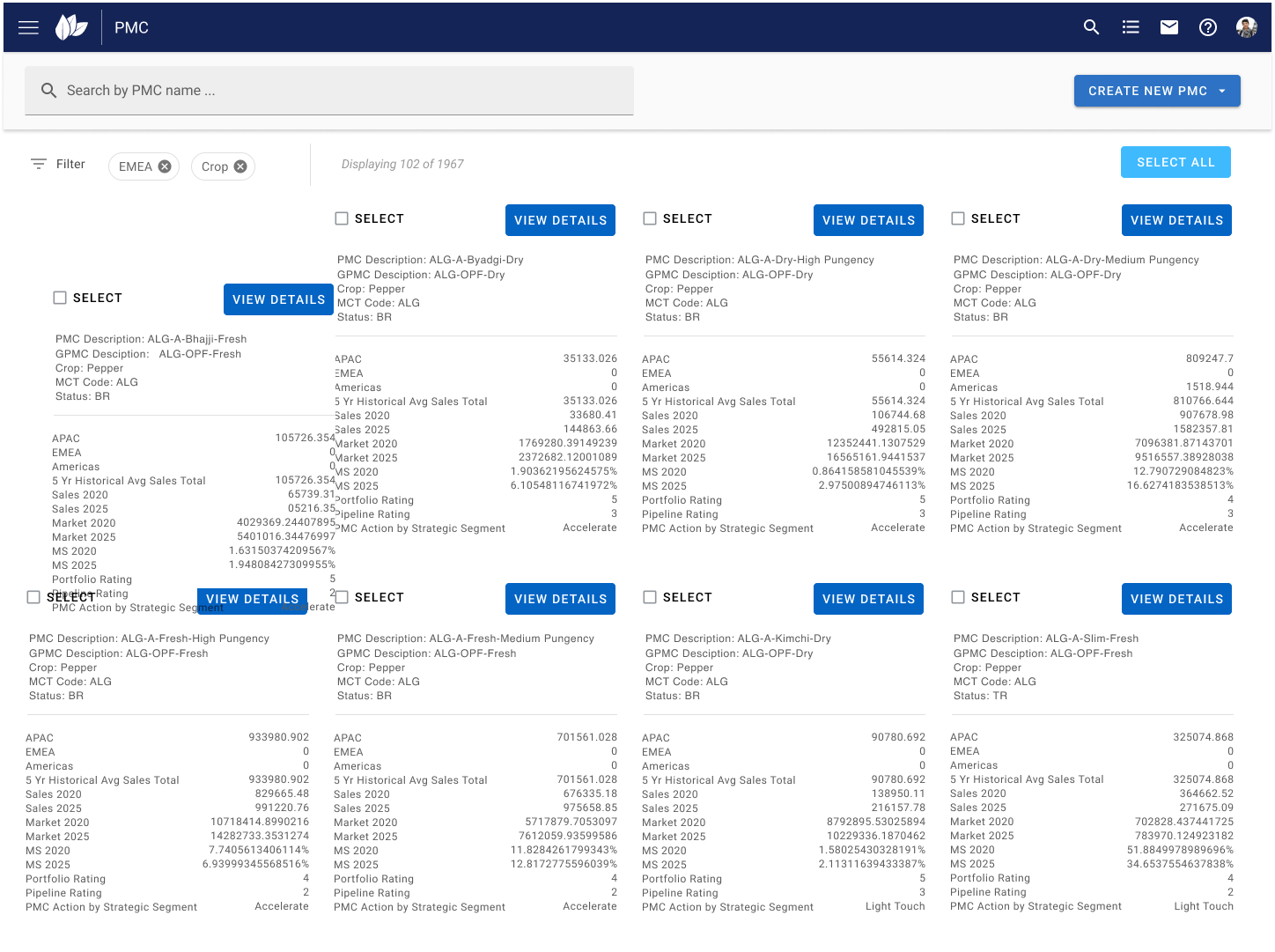 7 PMC Dashboard Default Drag Drop Card